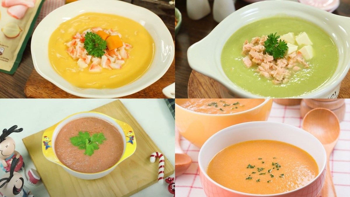 Những món súp đơn giản, thơm ngon, béo ngậy dành cho bé